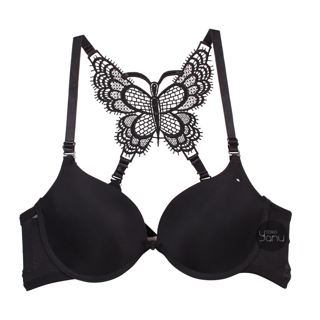 YANU | Size 34B~40B | Bra Kupu-Kupu Cantik  1105 (Front Open Bra- Kancing Depan)-3