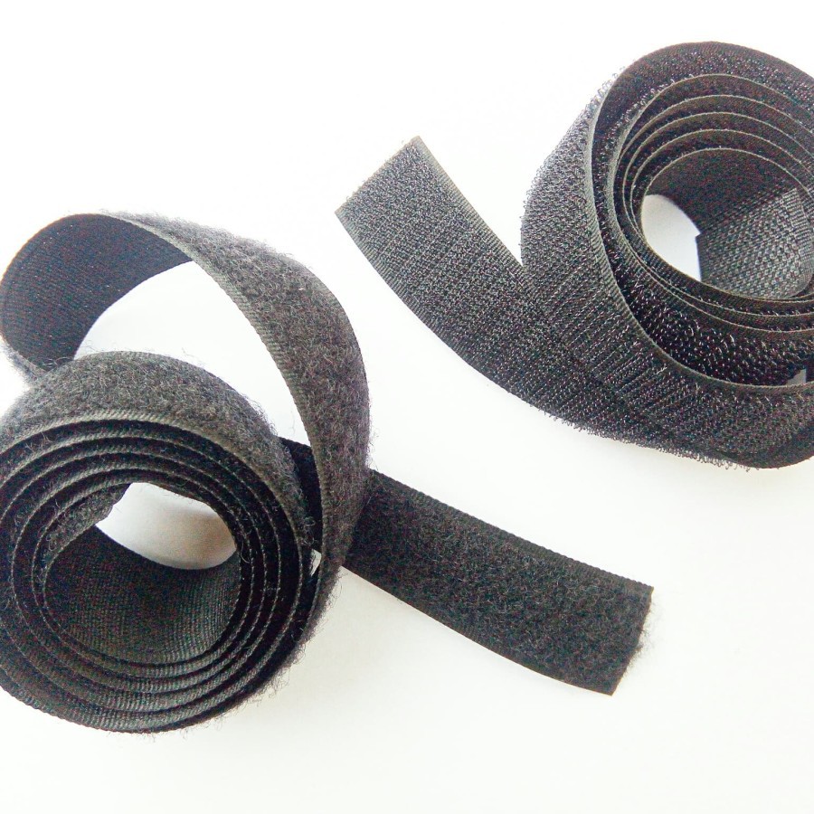 Velcro Strap / Magic Tape Perekat Kain Uk 25 mm / 2,5 cm (Per Meter) / Perekat Baju / Perekat Tas