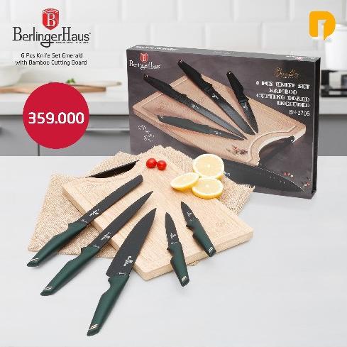 

Pisau Dan Gunting Dapur Berlinger Haus 6 Pcs Knife Set Emerald Hildawatimore