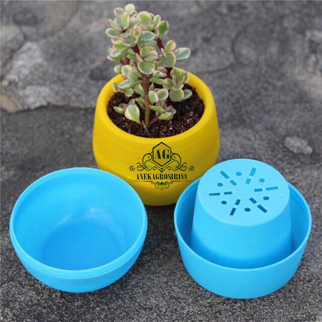 POT BUNGA MINI / UNTUK HIASAN RUANG TAMU POT MINI BAHAN PLASTIK POT MURAH BATAM