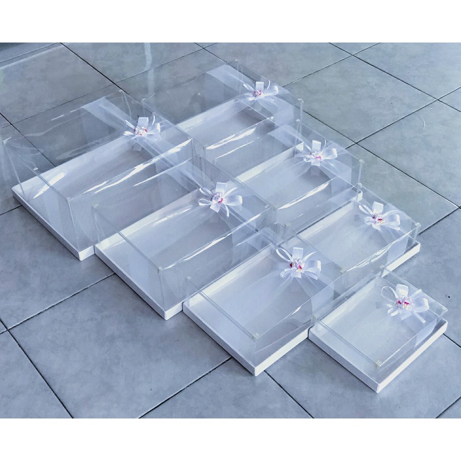 kotak seserahan/hantaran 1set isi 7 pcs tile lebar