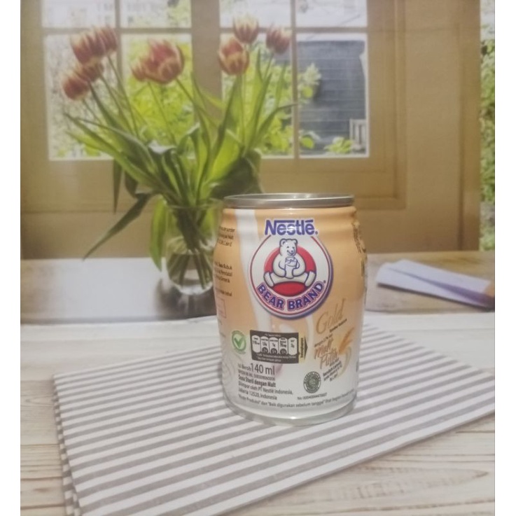 Nestle Susu Beruang Gold Malt Putih 140ml