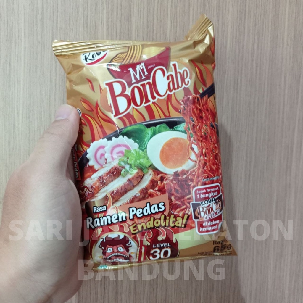 MI BONCABE LEVEL 15 GORENG 30 RAMEN KUAH TERBARU! MIE BON CABE