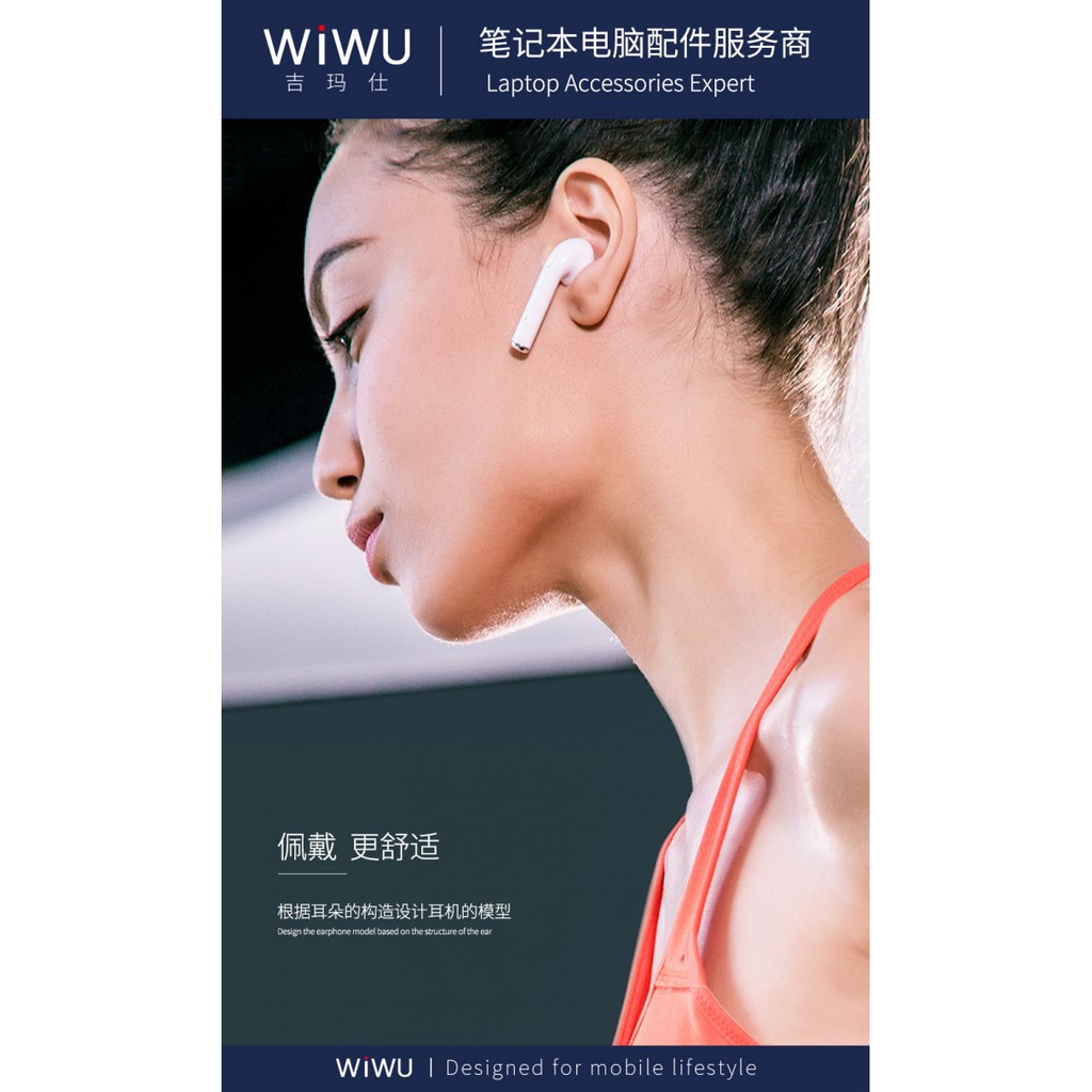 WIWU Binaural True Wireless Bluetooth Headset Airbuds