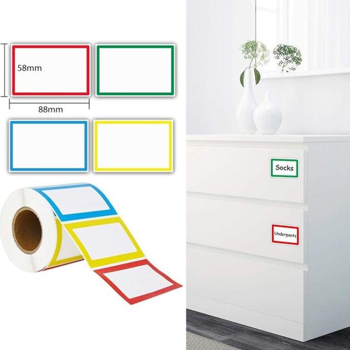 

MC 150/300PCS STIKER LABEL NAMA CUSTOM UKURAN 8.8X5.8CM SDFD31322