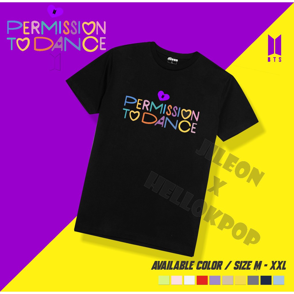 KAOS ATASAN TSHIRT BTS BANGTAN BOYS PERMISSION TO DANCE