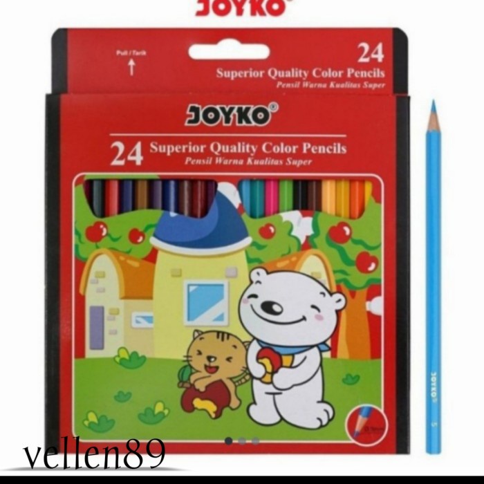 

Mantap Pensil Kayu Warna @24 Warna Merk Joyko Promo