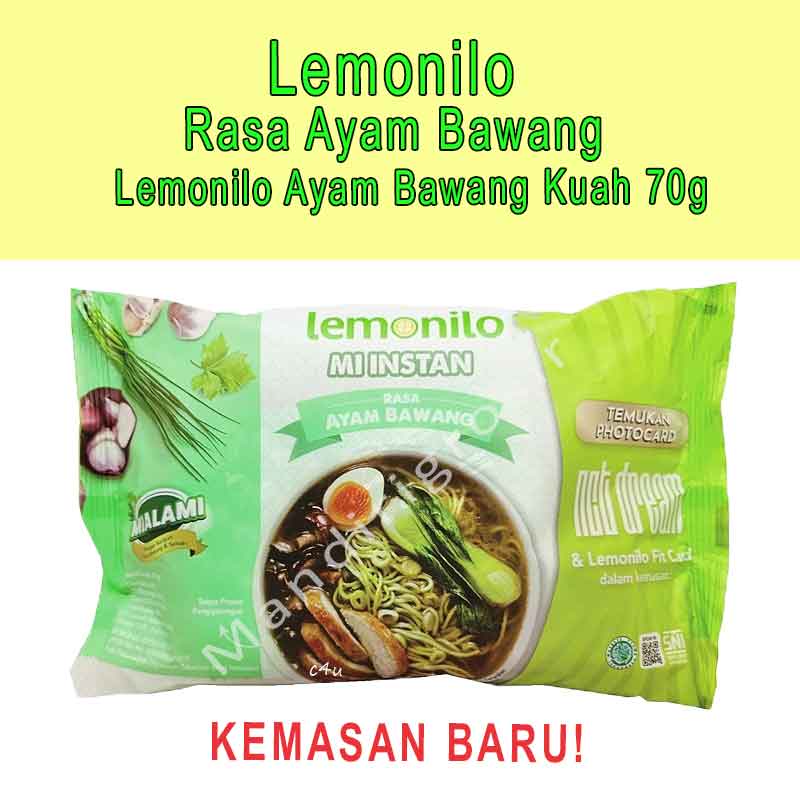 MI INSTAN * LEMONILO * AYAM BAWANG KUAH * 70g