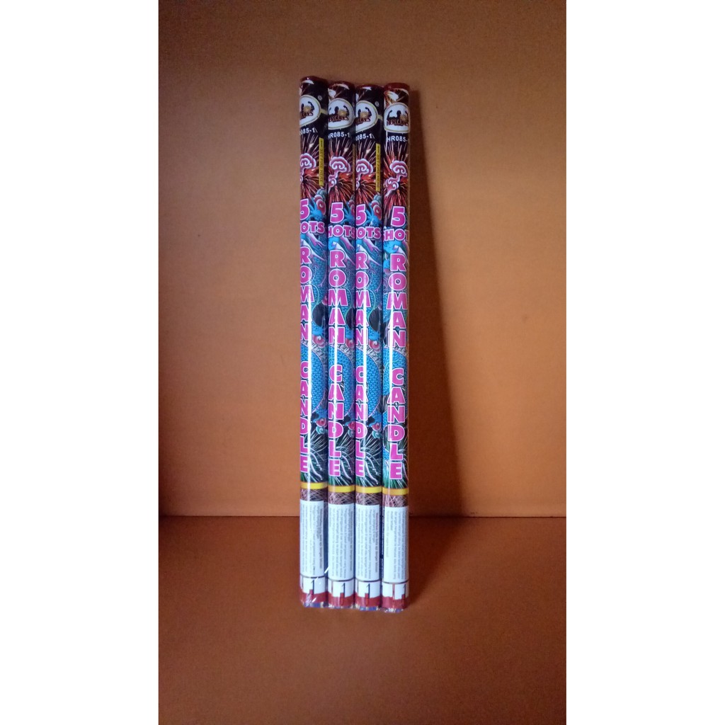 Roman Candle 0.8" 5 Shots 1 Pack (4 pcs) / Kembang Api 5Shot