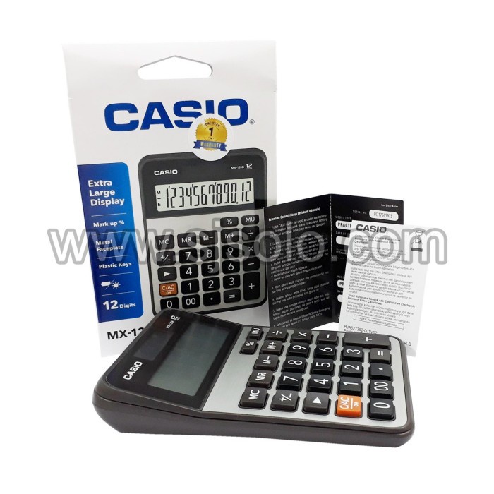 

Casio Calculator MX-120B - Kalkulator Meja Office Desktop