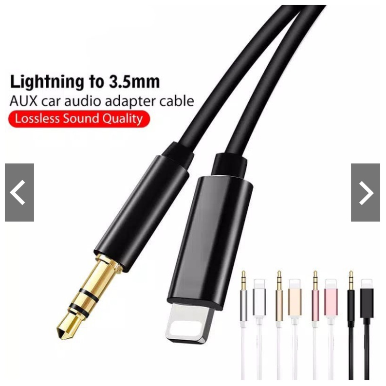 NEW KABEL AUDIO I-P-H-O-N-E 7 SD IP 12 TO 3.5MM JACK MALE MOBIL AUX ADAPTOR AUDIO LIGTHNING TO AUX 3.5MM