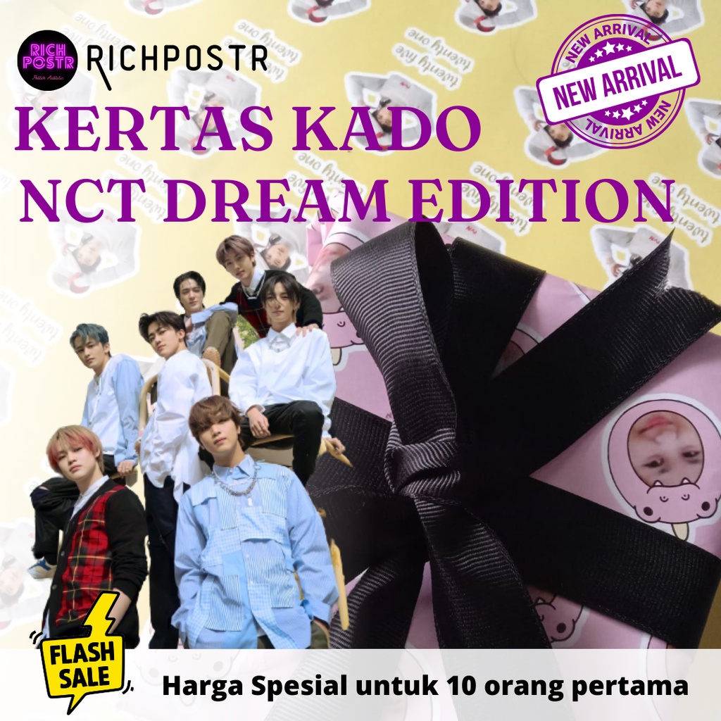 

KERTAS KADO NCT DREAM (ukuran A3+)/ renjun jeno jaemin jisung haechan mark chenle nctzen bungkus kado ultah ulang tahun ulangtahun birthday anak temen saudara sahabat keluarga anniversary wedding baby born lahiran richpostr
