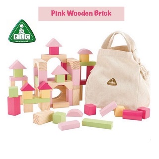  ELC  Blocks Wooden Bricks 100pcs Mainan  Kayu  Balok Balokan 