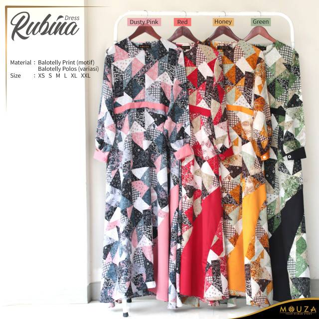 Dress Couple Kualitas Premium Rubina Dress Couple By Mouza