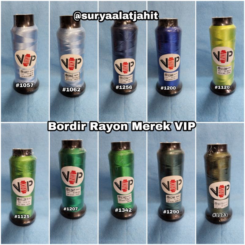 Benang Bordir Rayon VIP =rp.14.500/biji