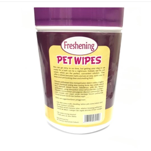 Tisu Basah Hewan Wetkins Pet Wipes Murah