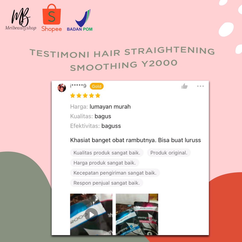 Y2000 Hair Straightening Smoothing / Obat Pelurus Rambut