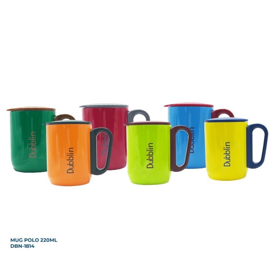 Trend-Gelas Polo Mug Gelas Stainless 220 ml Hot Cold Dubblin DBN-1814 1 Pcs