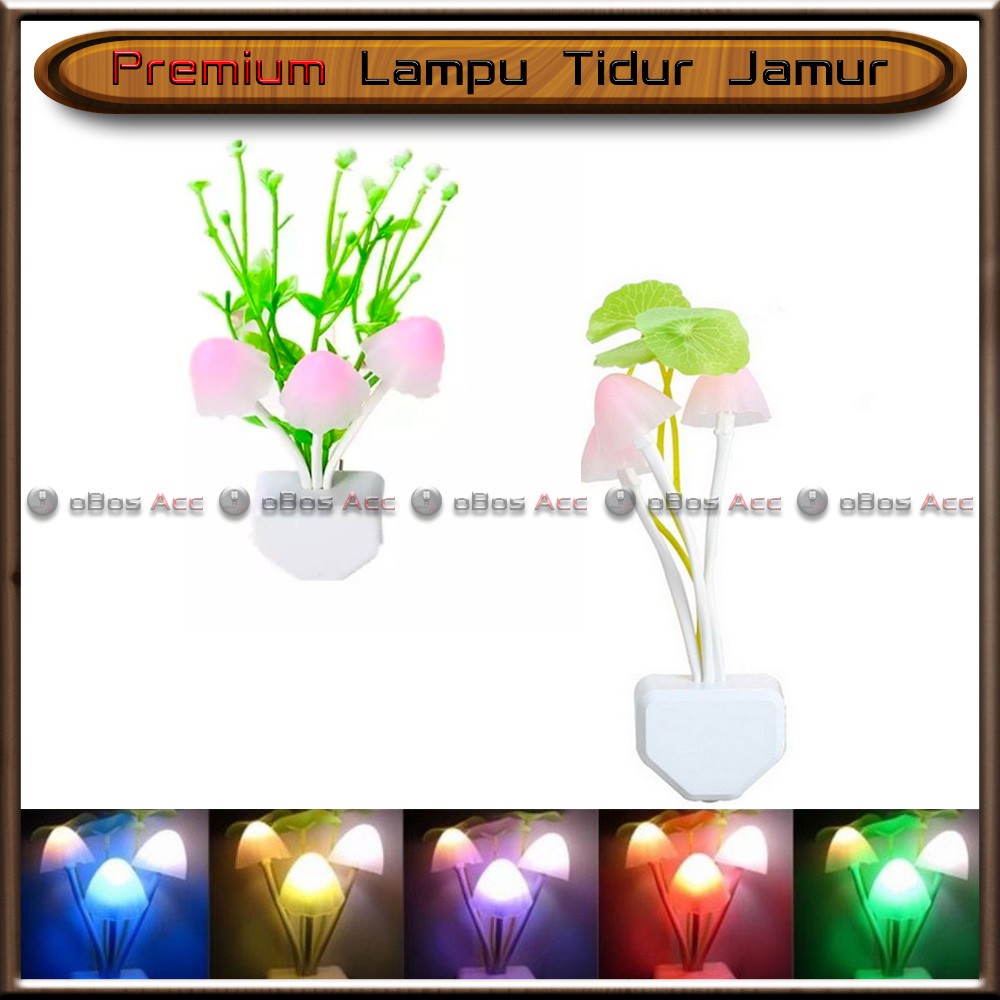 Lampu Tidur Jamur Premium LED Avatar Model Vas Bunga