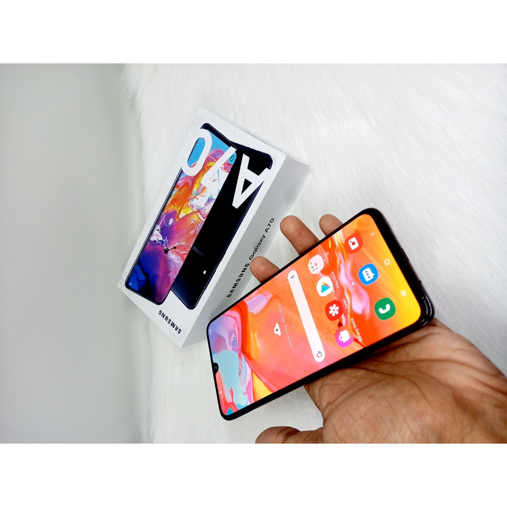 samsung galaxy a70 ram6 128gb hp second lengkap siap pakai handphone seken bekas murah banjarmasin