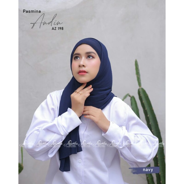 Pasmina Plisket ANDIN by Azamka Hijab