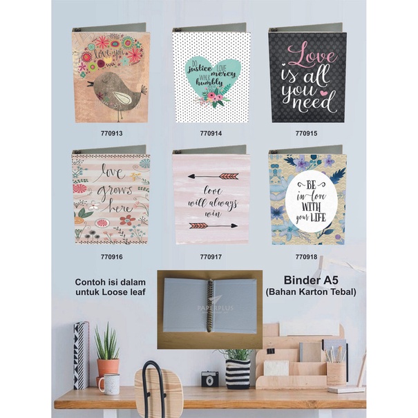 

Binder A5 / Binder Note A5 / Love / Set 3007