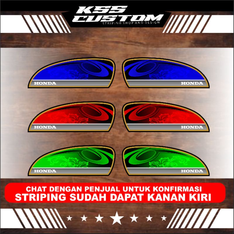 stiker striping cb 125 cb 100 - striping cb simpel keren - striping tangki cb 100 cb 125