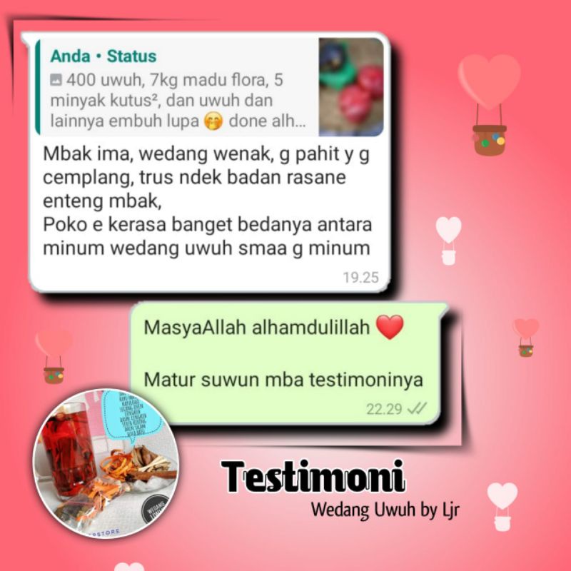 

uwuh kering oven komplit 9 rempah+gula batu