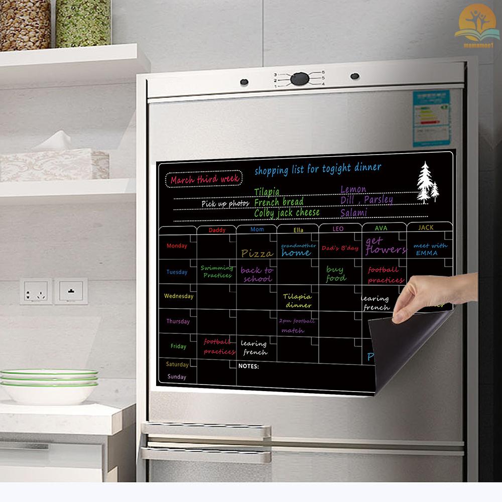 Magnetic Dry Erase Board Calendar Whiteboard Refrigerator Stickers Kitchen Fridge White Board for Weekly Monthly Schedule Daily Planner To Do List