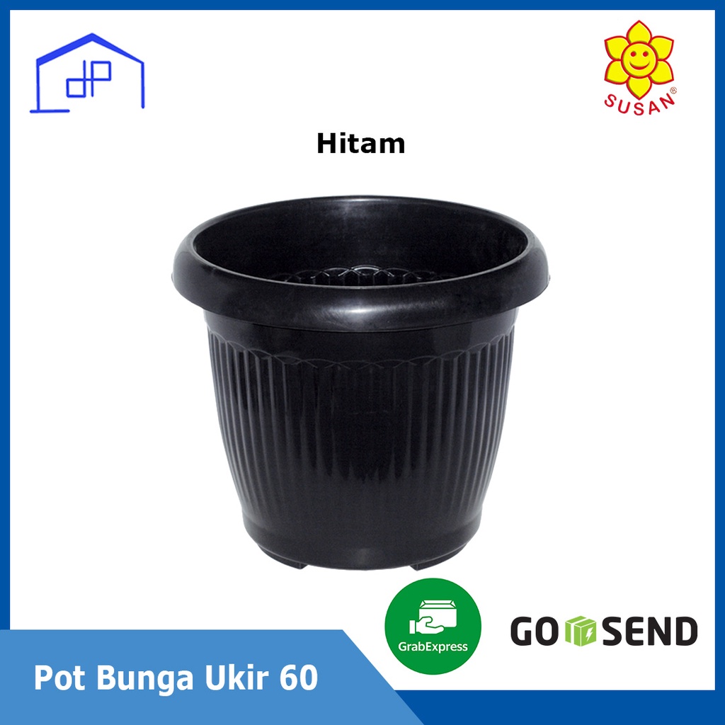 Pot Bunga Ukir 60 cm/ Pot Bunga Plastik/ Pot Tanaman