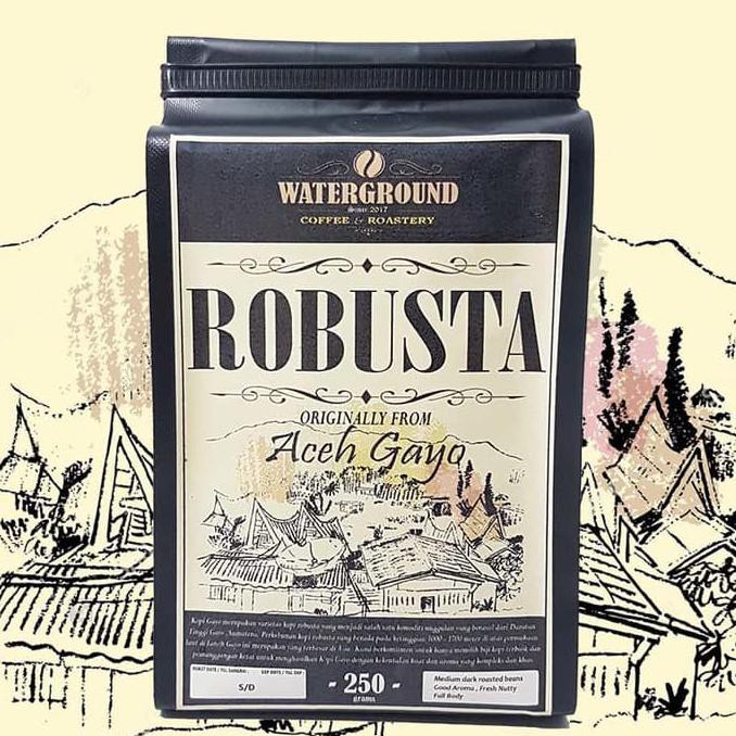 

Kopi Robusta Aceh Gayo 250 grams (Biji/Bubuk) Coffee (Beans / Grounds)