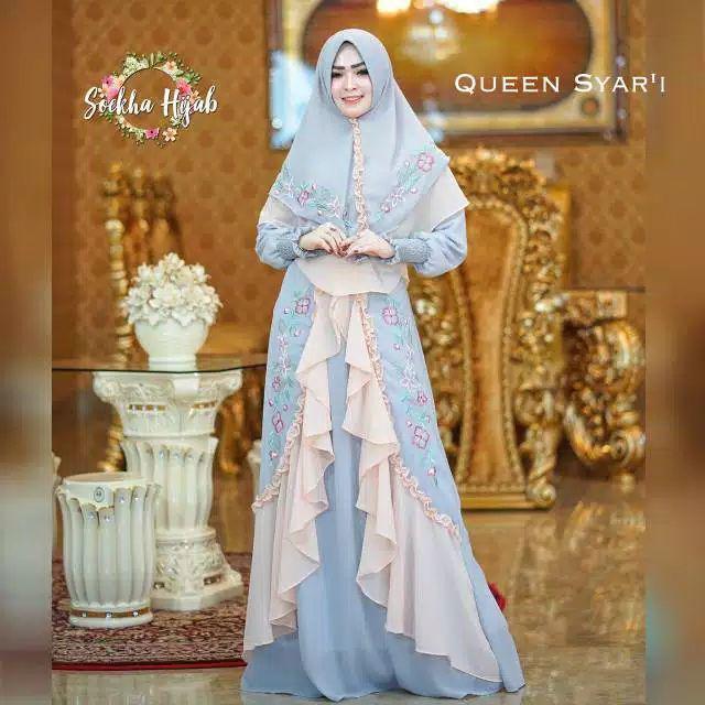 Baju Wanita Motif Bunga Abstrak Gamis Twill Ori Pekalongan Batik Abstrak Madongan Terbaru 2021