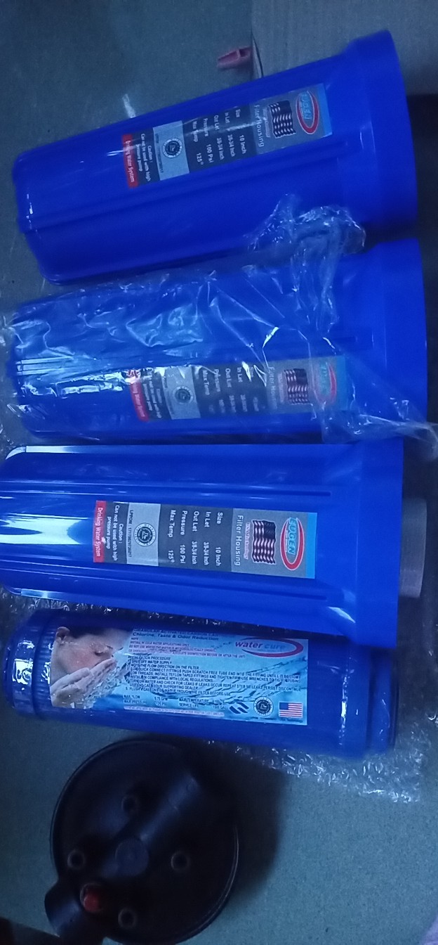 Paket Gm 3 Filter Air Zat Besi Siap Pakai (blue 10 Drat 3/4 Spg)