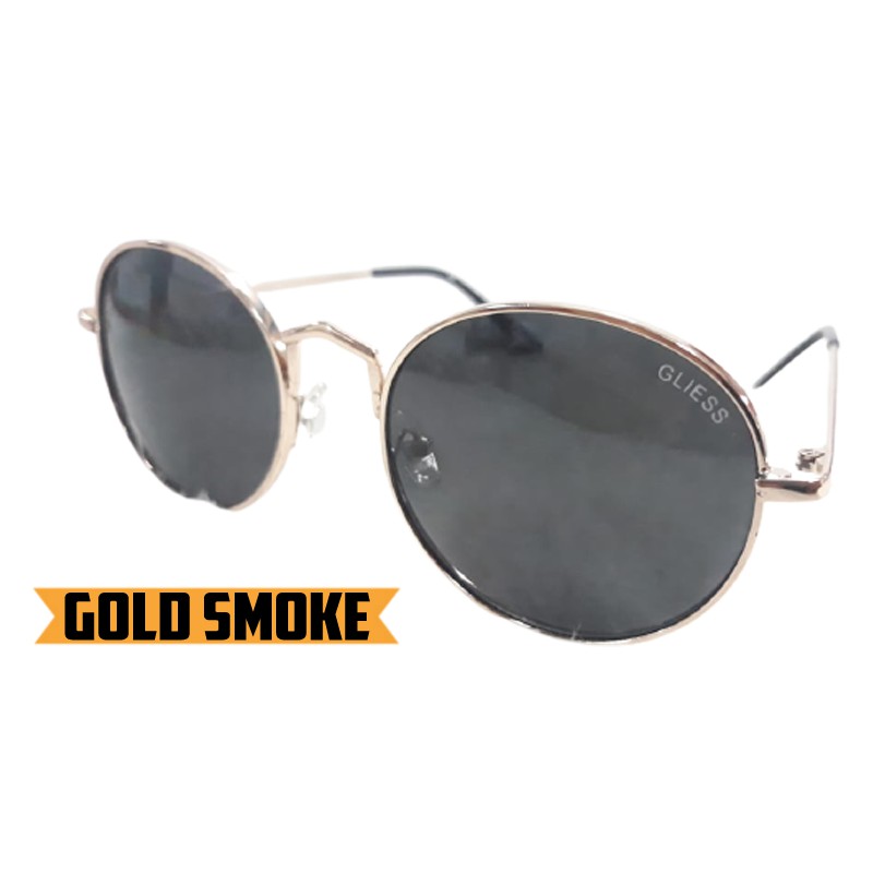 Kacamata Hitam Pria Wanita Kacamata Fashion  Kaca mata Round Sunglasses Unisex Kacmata Anti Silau