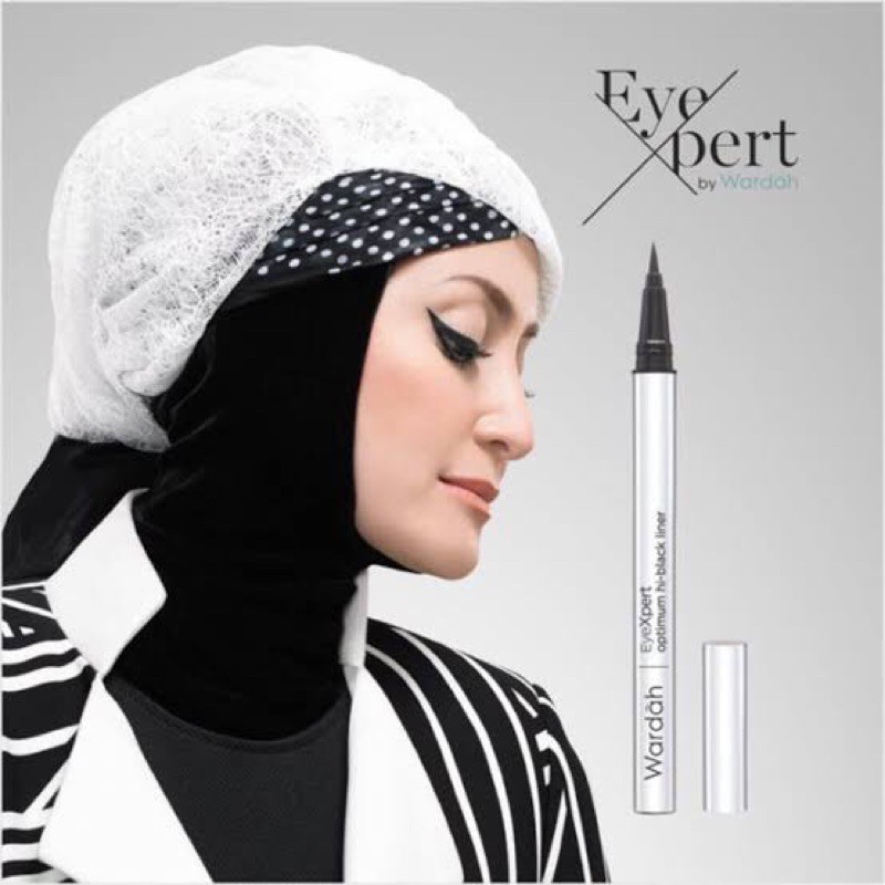 ✿ELYSABETHME✿ 🅆 🄰 🅁 🄳 🄰 🄷 Wardah EyeXpert Optimum hi-black liner liquid cair waterproof mudah digunakan anti luntur