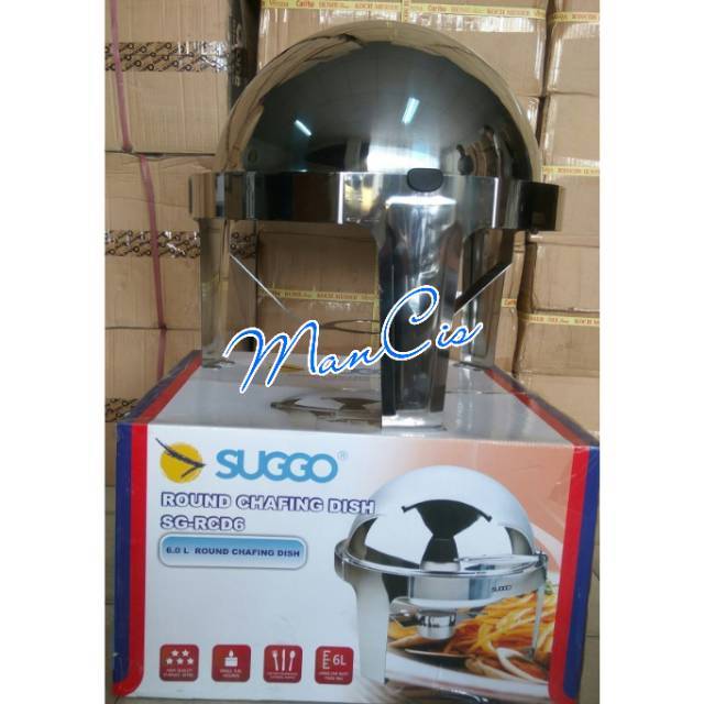 Round Chafing Dish SUGGO 6 Liter / Prasmanan Bulat SUGGO