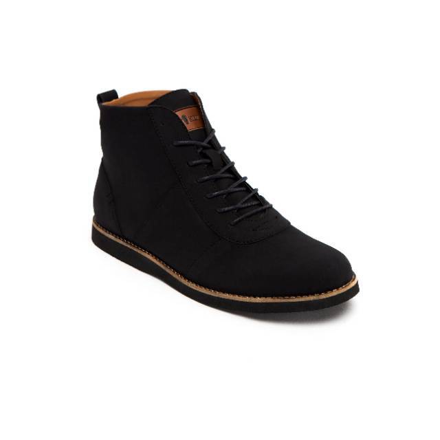 Sepatu Pria FOOTSTEP FOOTWEAR - ALPHA BLACK