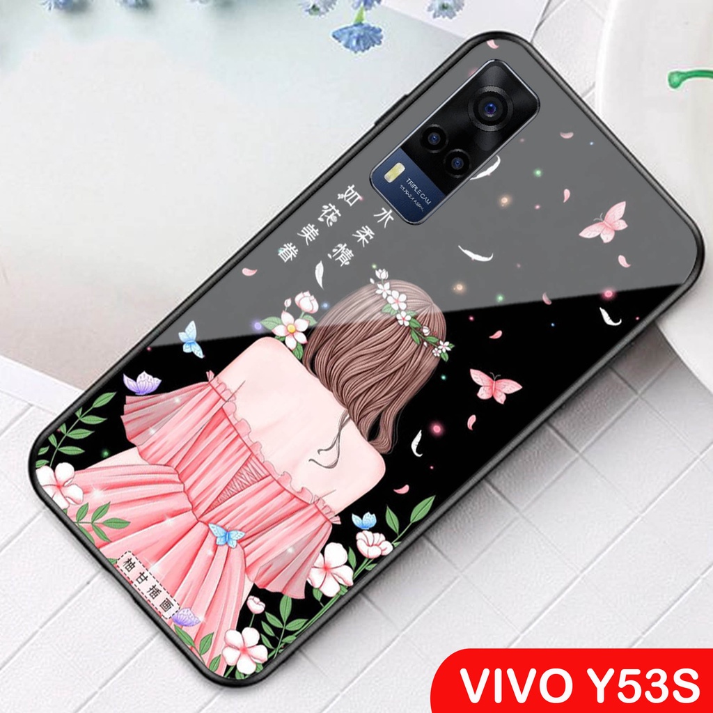 [A05] Softcase Glass Kaca VIVO Y53S - Case HP VIVO Y53S - Casing HP VIVO Y53S