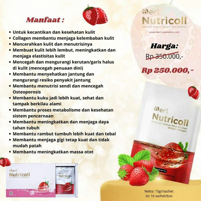 

Minuman Kolagen Nutricoll B Erl Cosmetics