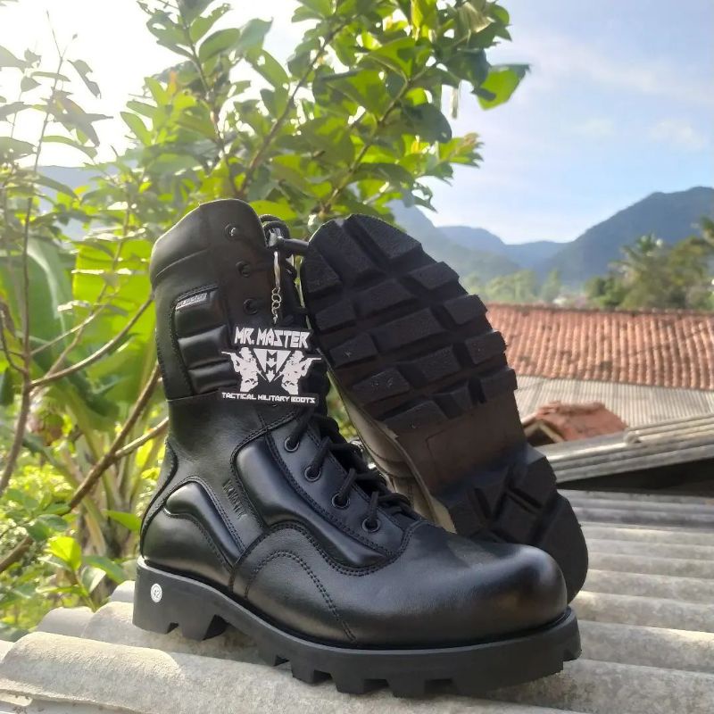 SEPATU PDL MR MASTER LGR RADIAL KULIT SAPI ASLI SEPATU PDL DINAS LAPANGAN TNI POLRI SECURITY SATPAM