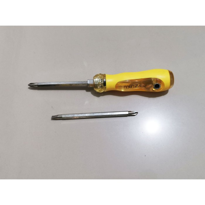 obeng bolak balik + & - merk KYZUKU bisa jadi T obeng magnet
