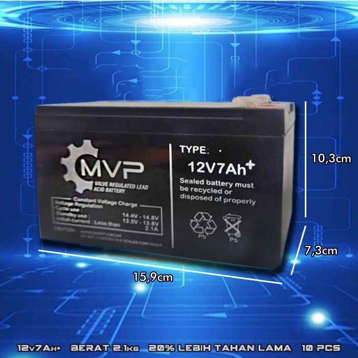 PROMO 12V 12V7AH Aki Mobil Mobilan Motor Mainan Anak Baterai Kering MVP