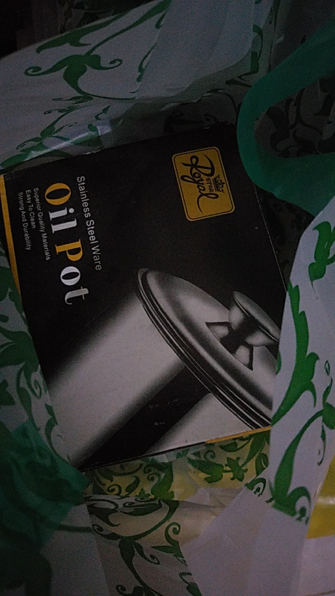 Oil Pot Penyaring Minyak Wadah Minyak Sisa Stainless Steel / Tempat Penyaring Minyak Goreng