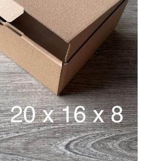 

☑ (10pcs) Kardus Uk. 20x16x8 cm....Die Cut kotak Kue, snack -aksesoris-dll model box pizza ❃