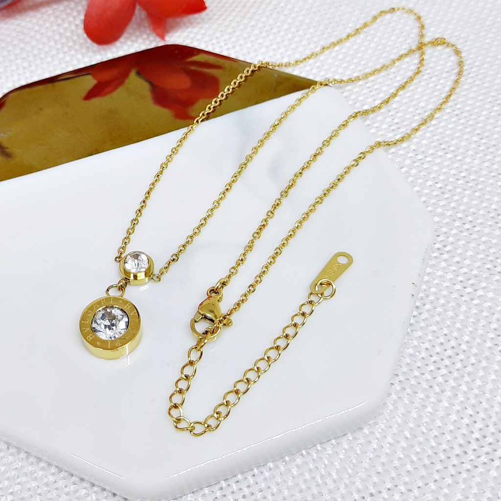 Kalung Titanium Korea Style Anti Karat Gold - BN330