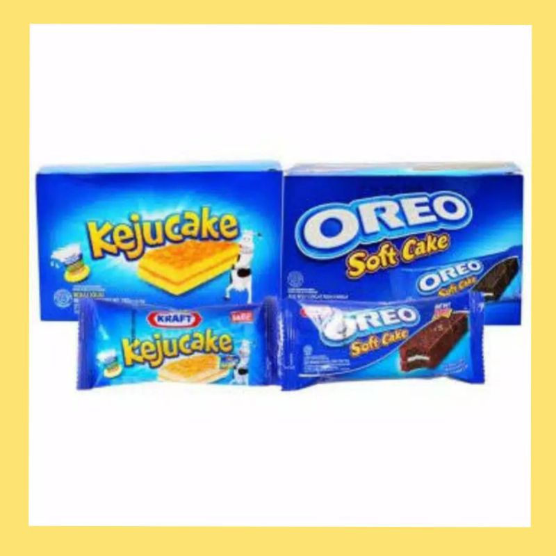 

Kraf Keju Cake/Soft Cake Coklat/Keju isi 12/Pak@16 gr