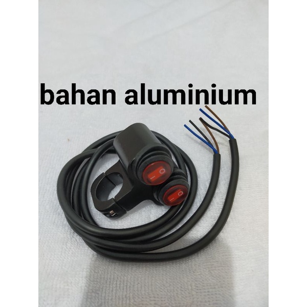 SAKLAR TOMBOL LAMPU ON OFF  STANG SPION MOTOR SAKLAR ON OFF LAMPU MOTOR DOUBLE SWITCH saklar on off lampu saklar lampu hi low saklar lampu stang saklar lampu hi low