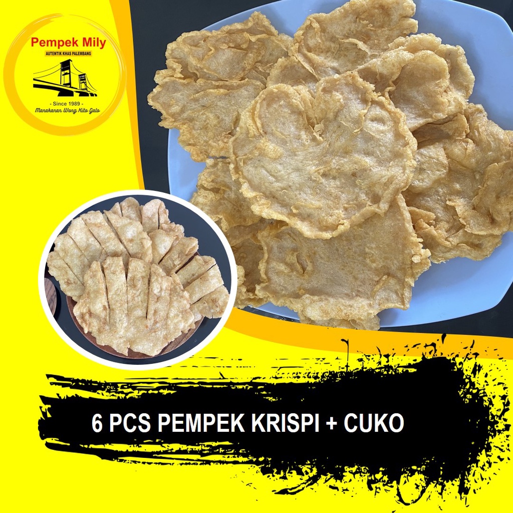 

Pempek Palembang Pempek Crispi Isi 6 Pcs + Cuko