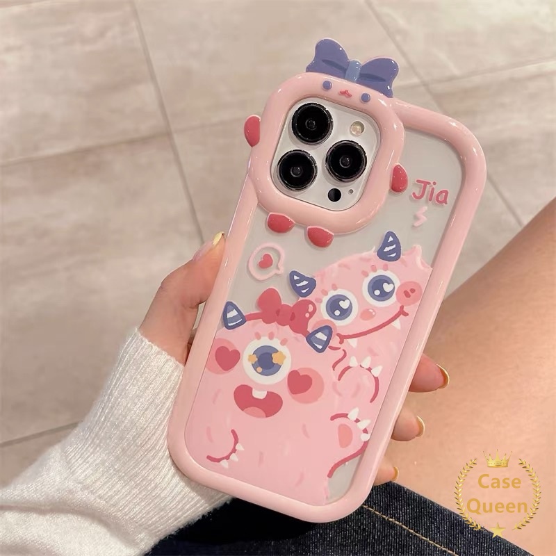 Soft Case Motif Kartun Monster 3D Untuk IPhone 7 8 Plus 11 13 12 Pro MAX XR 6 6S Plus 11 X XS MAX SE 2020