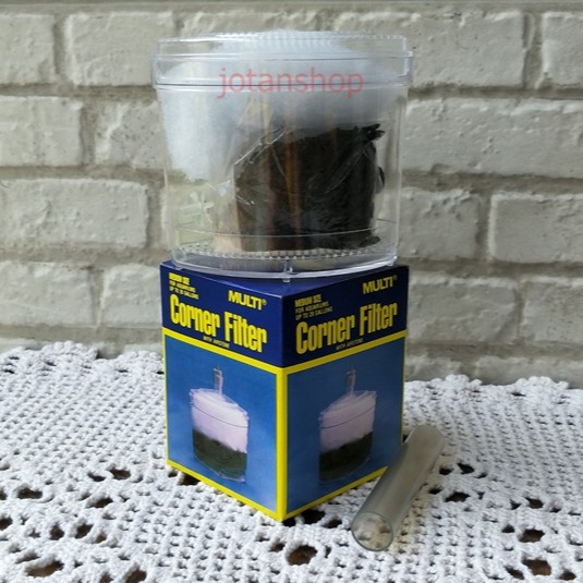 multi Corner Filter size Medium sedang sudut pojok aquarium aquascape